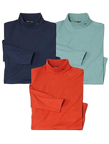 Lot de 3 Sous-Pulls Cosy Confort - ATLAS FOR MEN