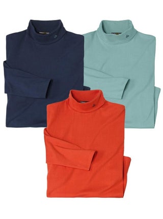 Lot de 3 Sous-Pulls Cosy Confort   - ATLAS FOR MEN