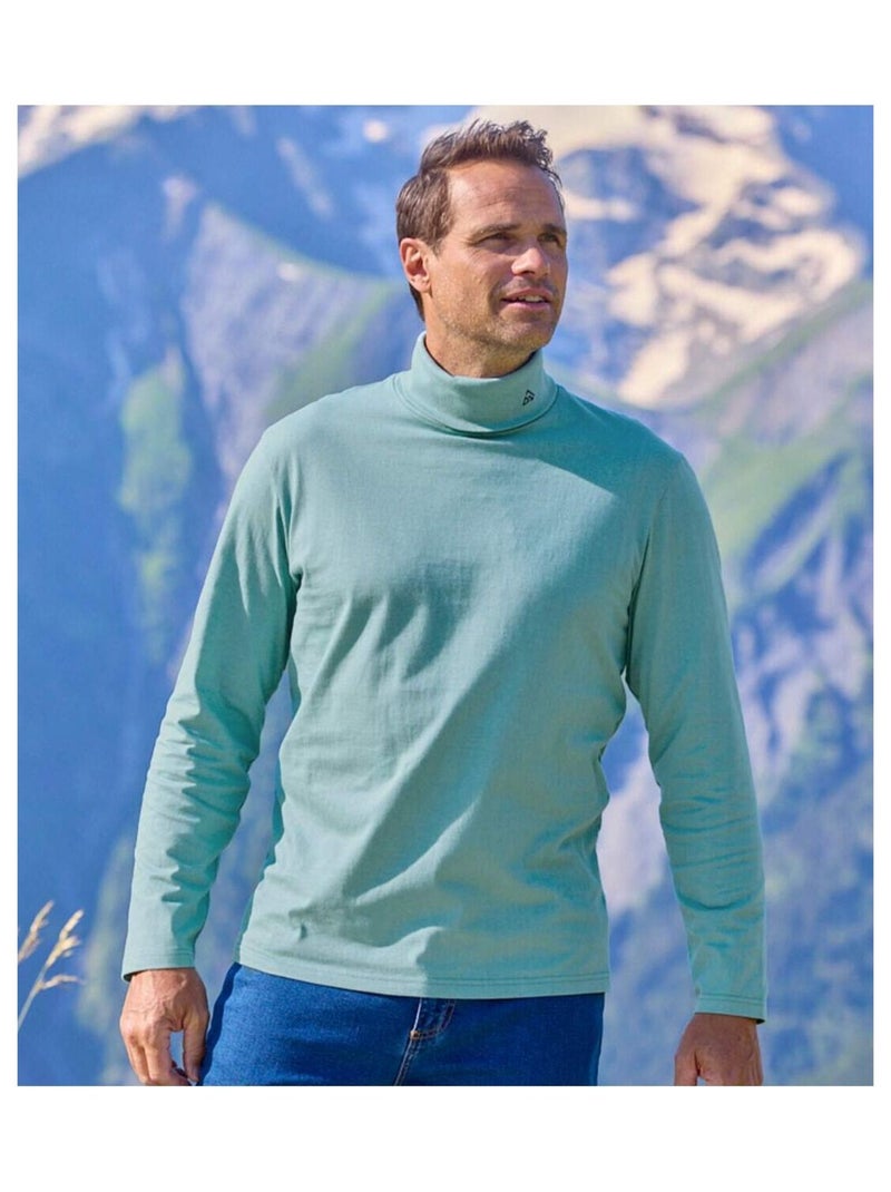 Lot de 3 Sous-Pulls Cosy Confort   - ATLAS FOR MEN Bleu Orange Bleu - Kiabi