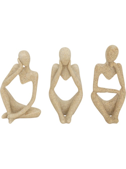 Lot de 3 statuettes ABY - Kiabi