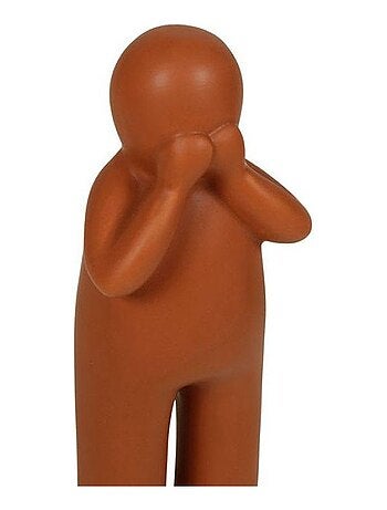 Lot de 3 statuettes céramique bonhommes 16 cm