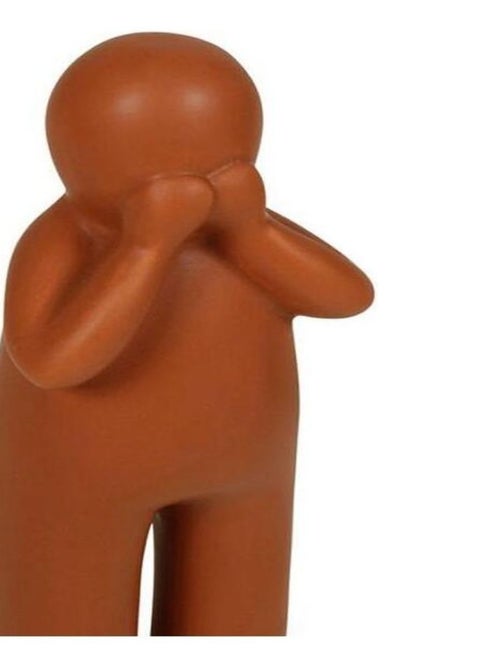 Lot de 3 statuettes céramique bonhommes 16 cm - Kiabi