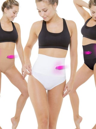 Lot de 3 strings amincissants noir, blanc & dune So Slim