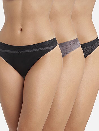 Lot de 3 Strings Les Pockets Coton