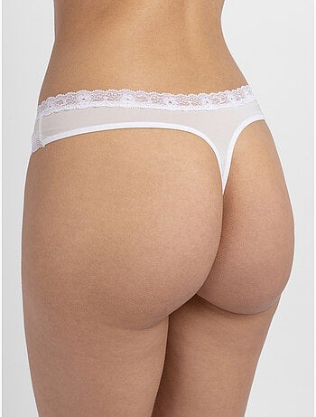 Lot de 3 strings essentiels en microfibre Dorina