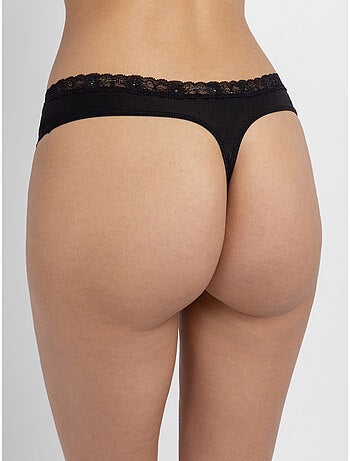 Lot de 3 strings essentiels en microfibre Dorina