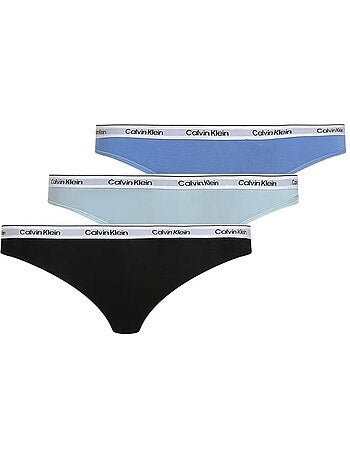 Lot de 3 Strings Femme Calvin Klein Jeans