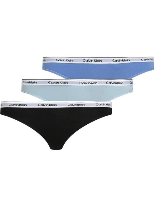 Lot de 3 Strings Femme Calvin Klein Jeans - Kiabi