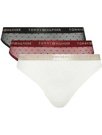 Lot de 3 Strings Femme Tommy Hilfiger Thong