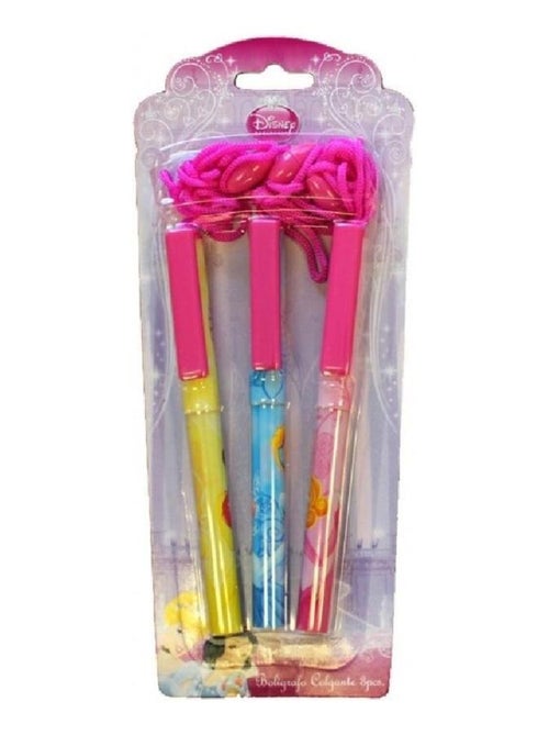 Lot de 3 stylos tour de cou Princesse - Kiabi