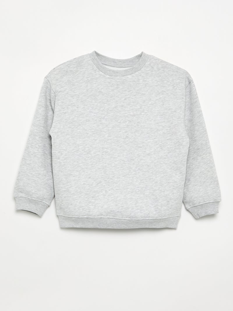 Lot de 3 sweats en polaire à manches longues Gris - Kiabi