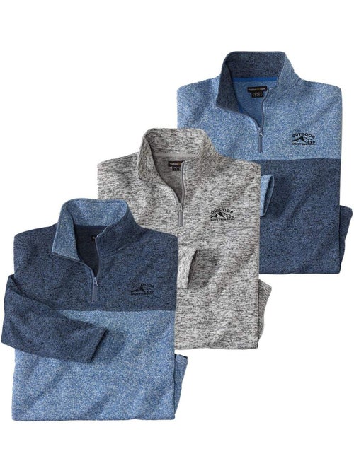 Lot de 3 Sweats Molleton Atlas®  - ATLAS FOR MEN - Kiabi