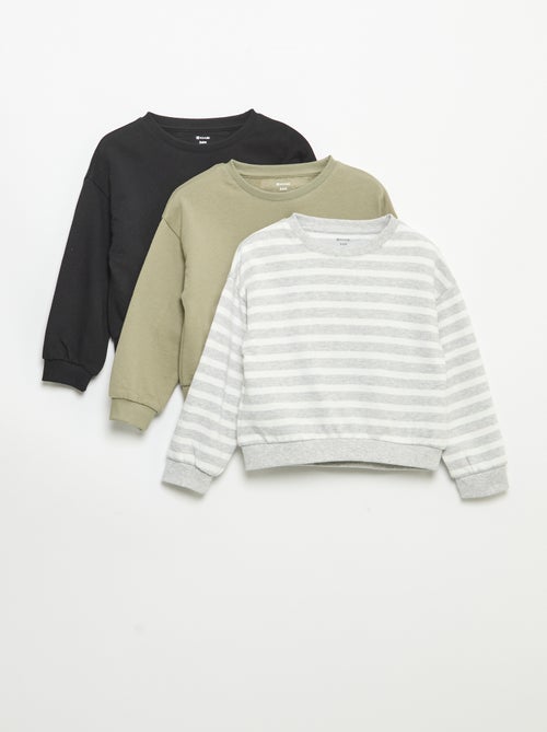 Lot de 3 sweats - Kiabi Lot de 3 sweats - Kiabi