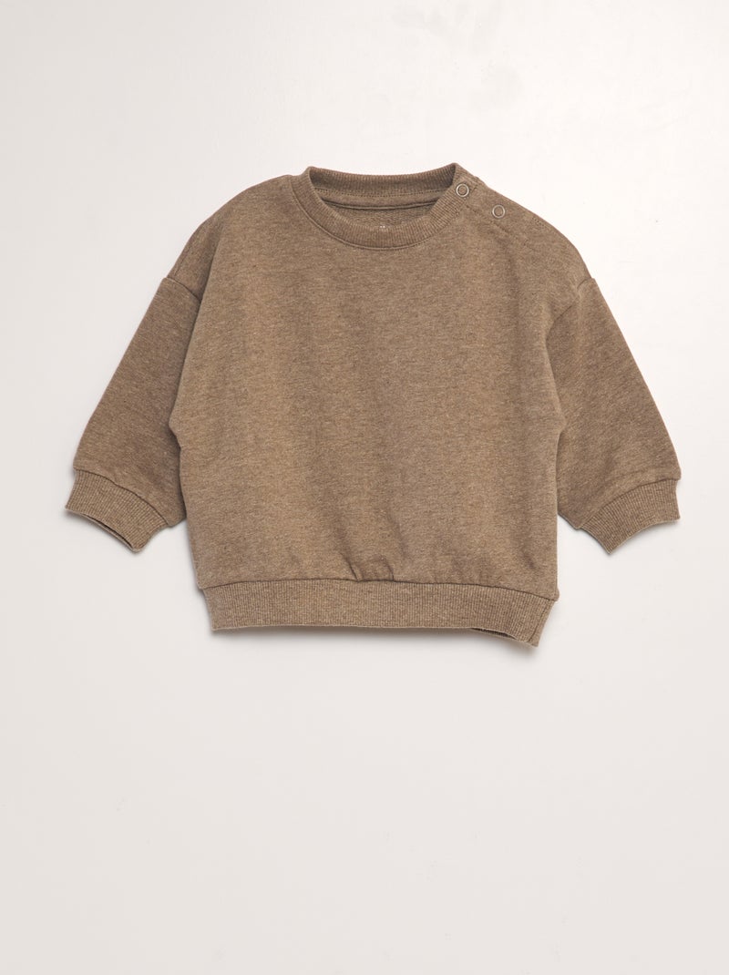 Lot de 3 sweats unis Beige - Kiabi