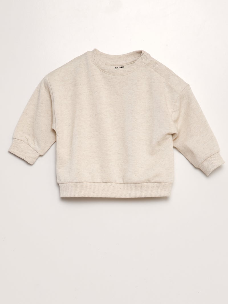 Lot de 3 sweats unis Beige - Kiabi