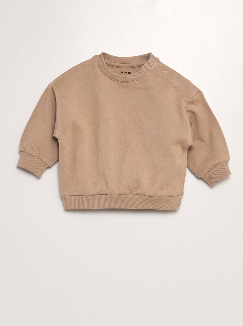 Lot de 3 sweats unis Beige - Kiabi