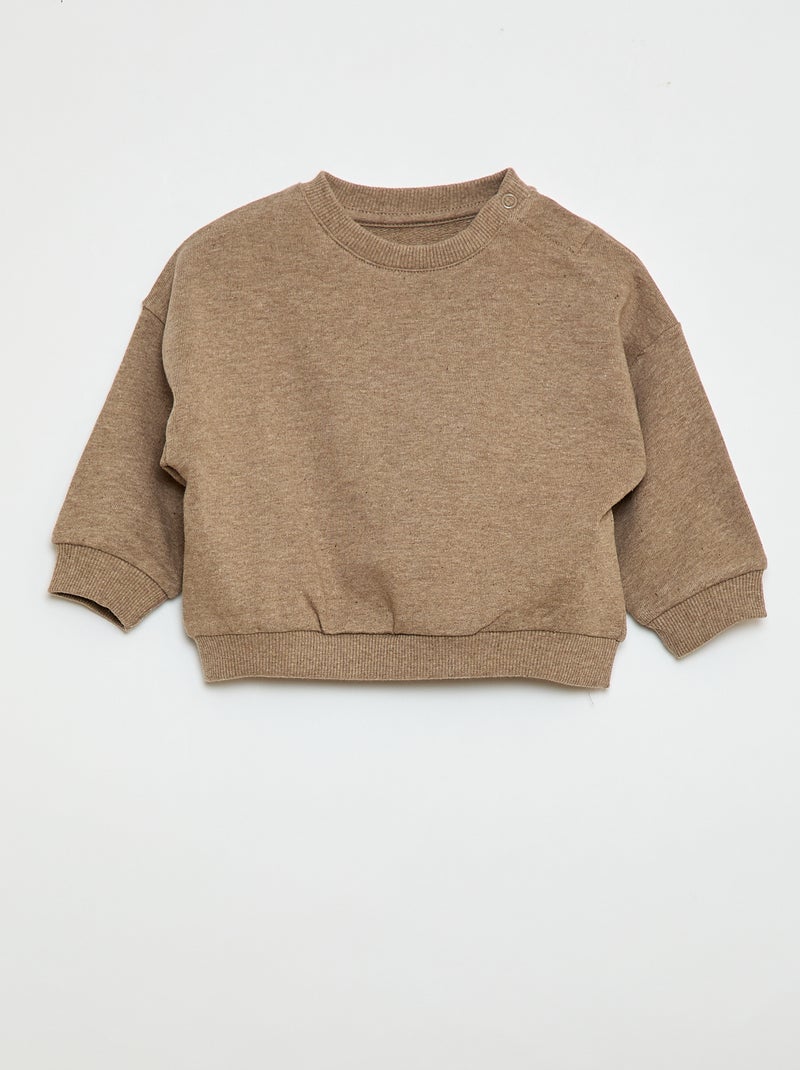 Lot de 3 sweats unis Beige - Kiabi