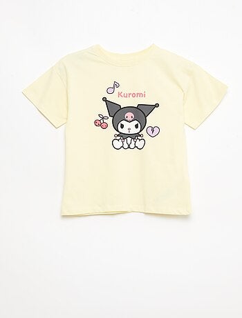 Lot de 3 t-shirt manches courtes 'Kuromi' en coton