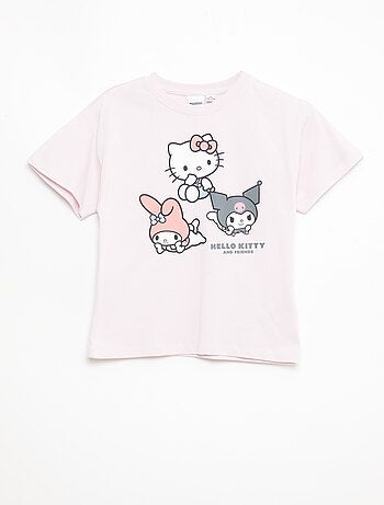 Lot de 3 t-shirt manches courtes 'Kuromi' en coton
