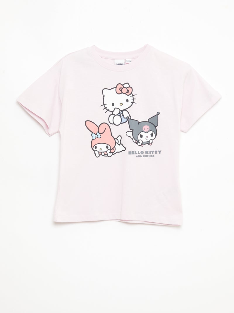 Lot de 3 t-shirt manches courtes 'Kuromi' en coton Blanc - Kiabi