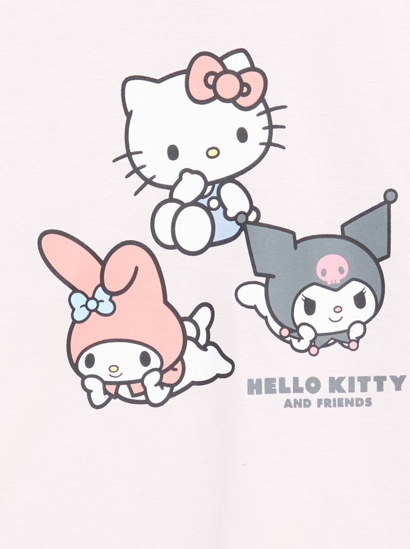 Lot de 3 t-shirt manches courtes 'Kuromi' en coton Blanc - Kiabi