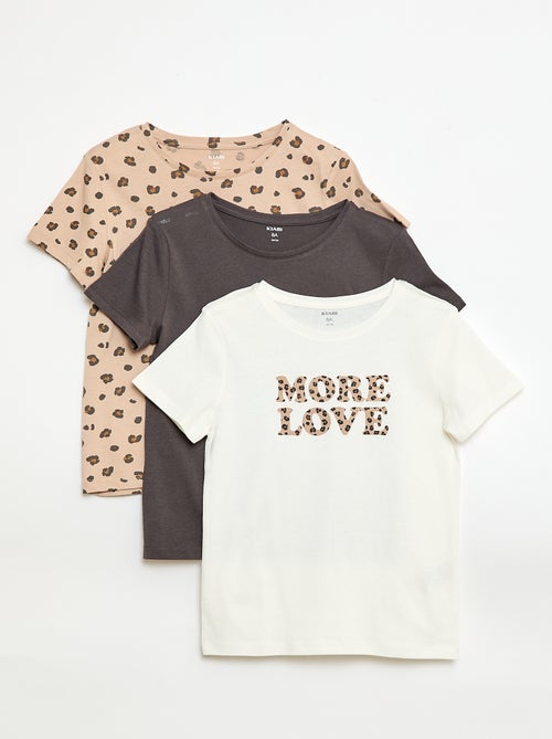 Lot de 3 t-shirts à manches courtes - Kiabi