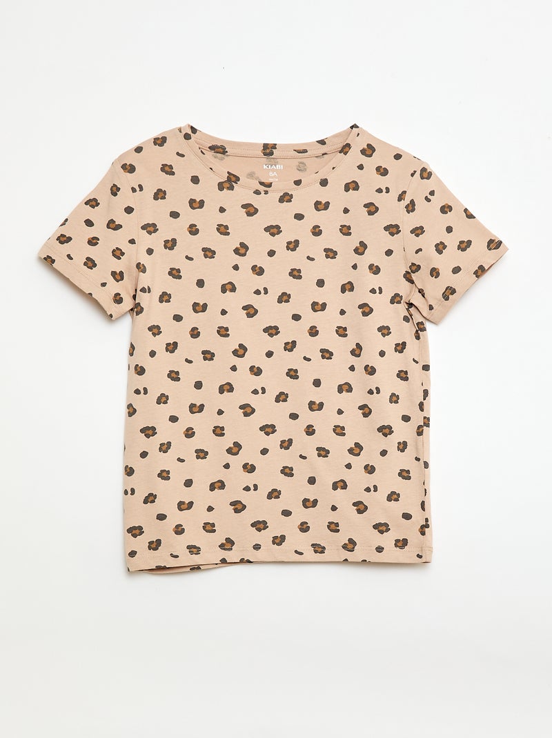 Lot de 3 t-shirts à manches courtes Beige - Kiabi