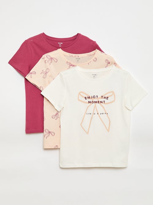 Lot de 3 t-shirts à manches courtes - Kiabi