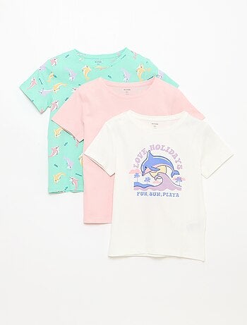 Lot de 3 t-shirts à manches courtes