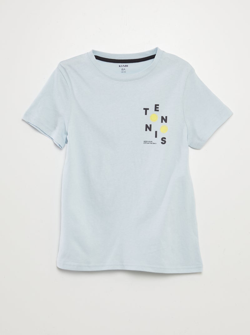 Lot de 3 t-shirts à manches courtes Blanc/marron - Kiabi