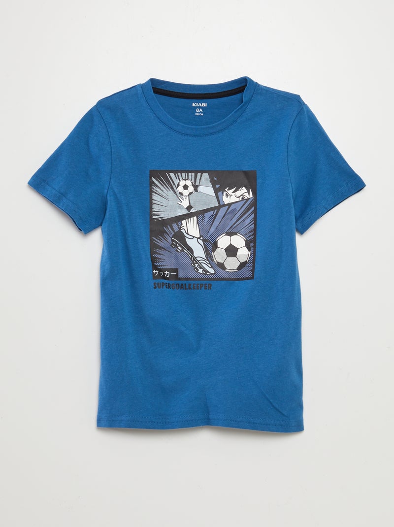 Lot de 3 t-shirts à manches courtes Bleu - Kiabi