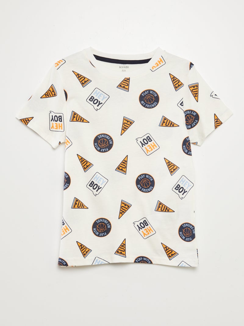 Lot de 3 t-shirts à manches courtes Bleu - Kiabi