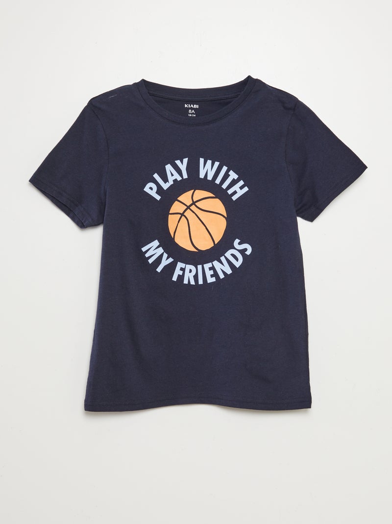 Lot de 3 t-shirts à manches courtes Bleu - Kiabi