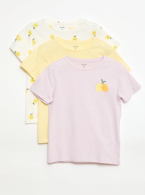 Lot de 3 t-shirts à manches courtes - Kiabi