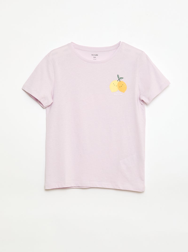 Lot de 3 t-shirts à manches courtes Jaune - Kiabi