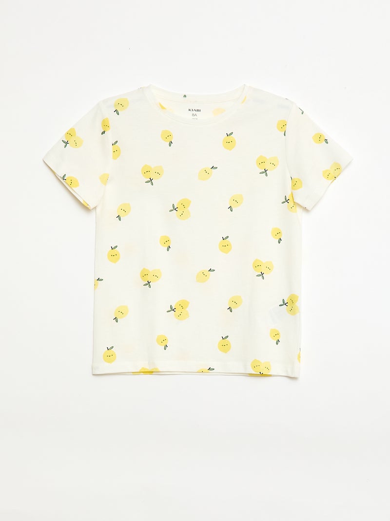 Lot de 3 t-shirts à manches courtes Jaune - Kiabi