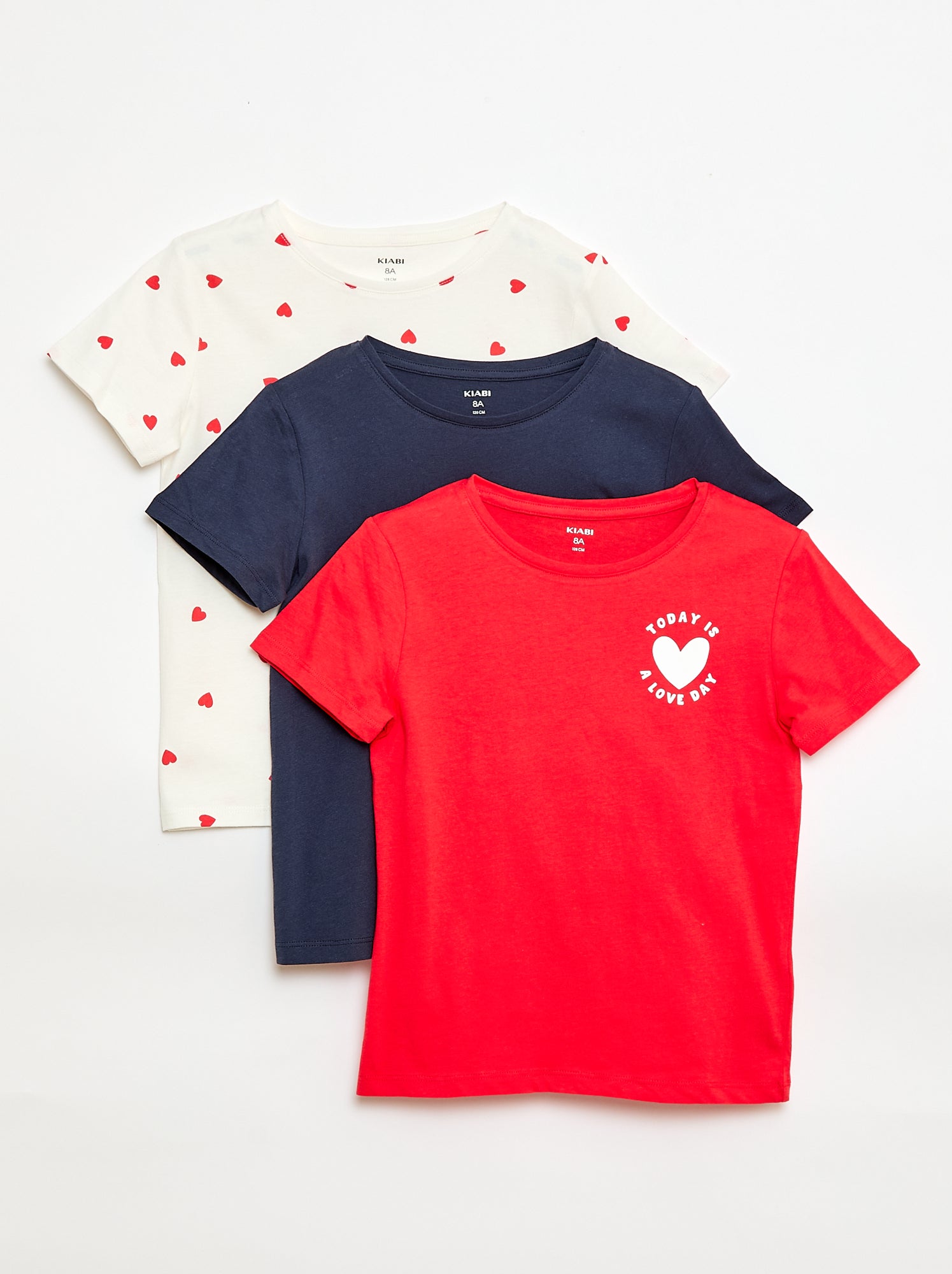 Lot de 3 t-shirts à manches courtes