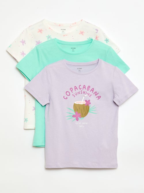 Lot de 3 t-shirts à manches courtes - Kiabi