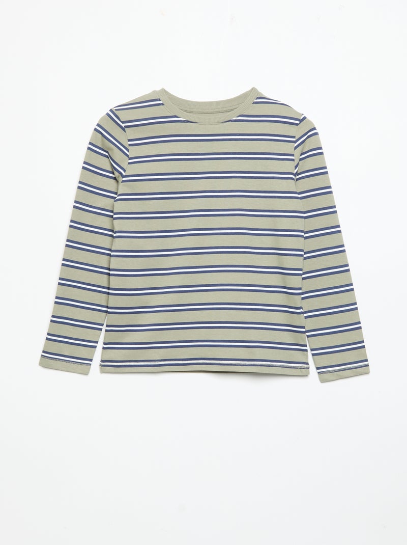 Lot de 3 T-shirts à manches longues Beige - Kiabi
