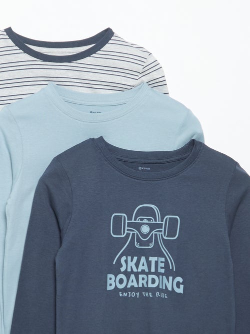 Lot de 3 T-shirts à manches longues - Kiabi