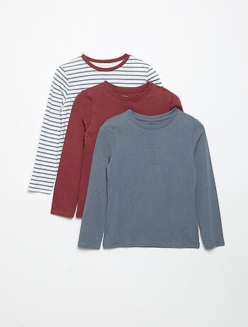 Lot de 3 T-shirts à manches longues