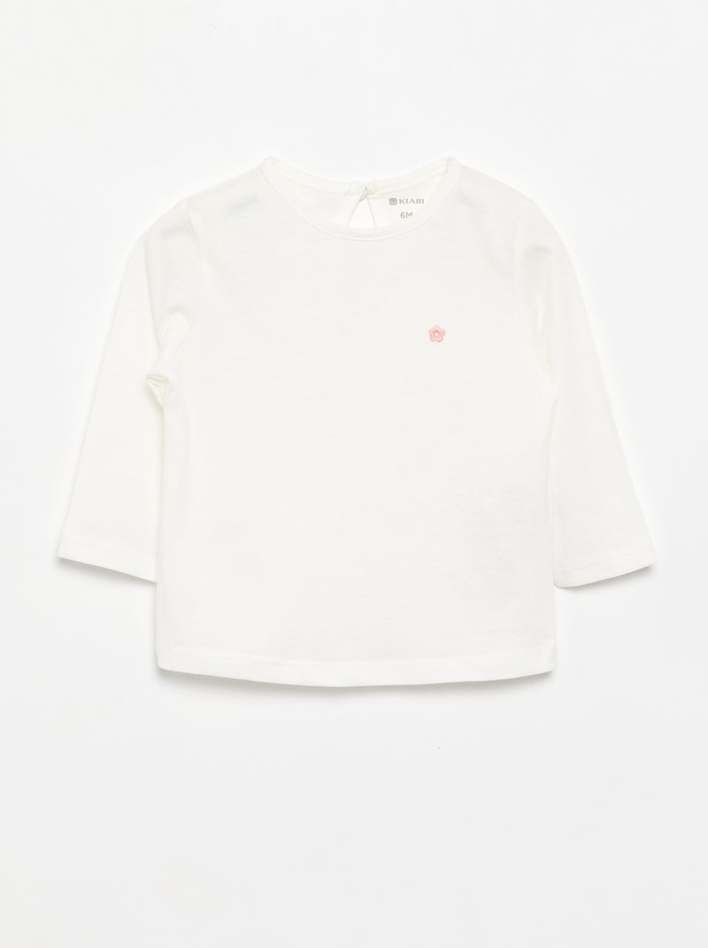 Lot de 3 T-shirts à manches longues Rose - Kiabi