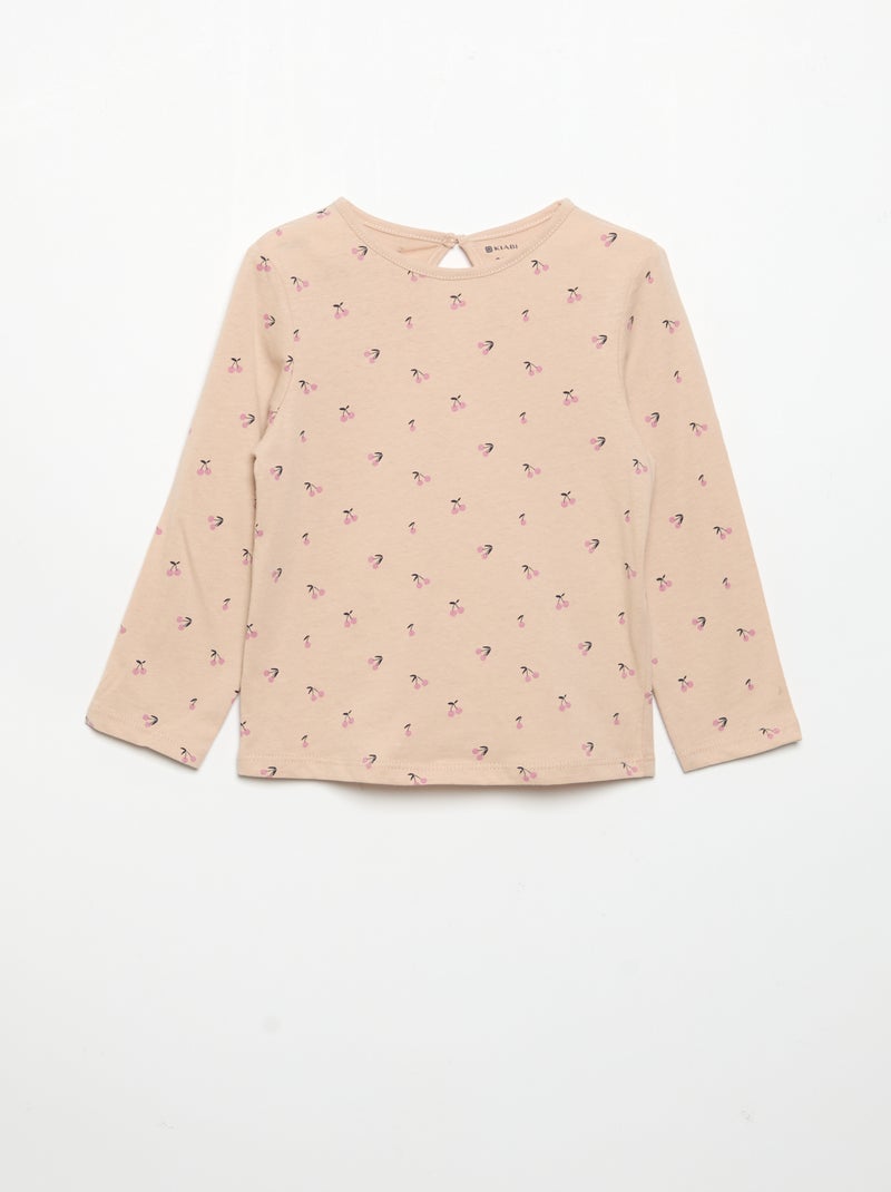Lot de 3 T-shirts à manches longues Rose - Kiabi