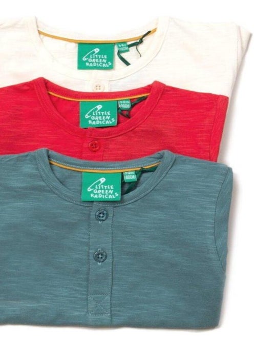 Lot de 3 T-Shirts Bébé en Coton Bio - Kiabi