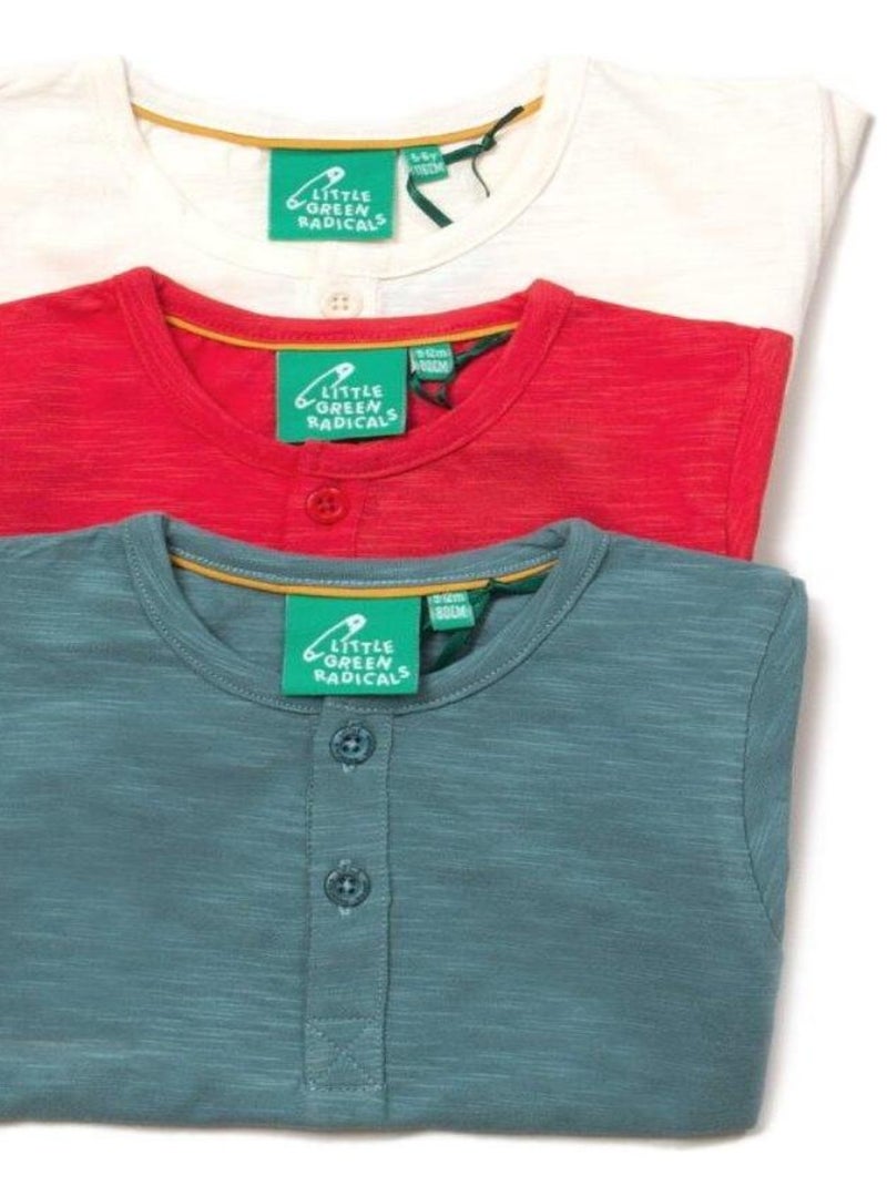 Lot de 3 T-Shirts Bébé en Coton Bio Rouge - Kiabi
