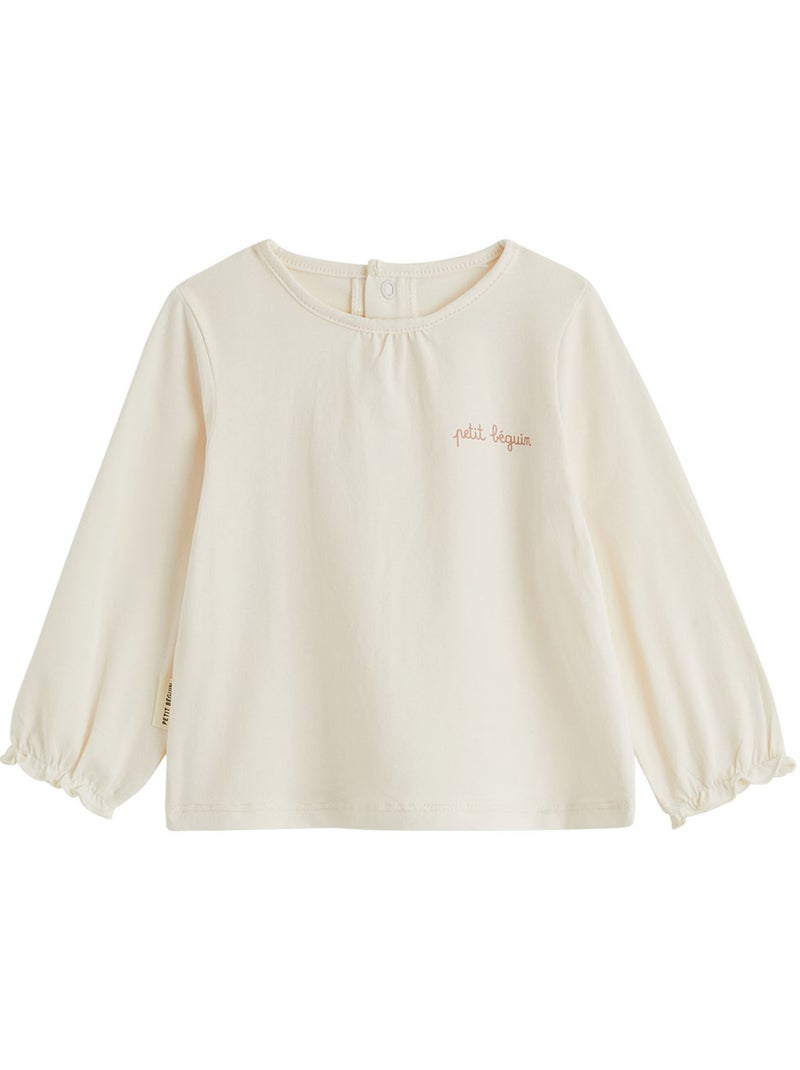 Lot de 3 t-shirts bébé manches longues Rose - Kiabi
