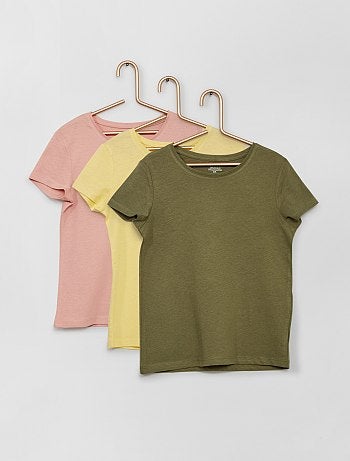 Lot de 3 t-shirts éco-conçus