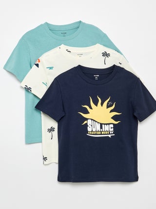 Lot de 3 t-shirts en coton