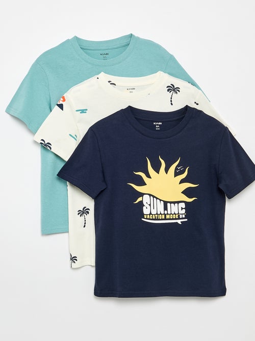 Lot de 3 t-shirts en coton - Kiabi Lot de 3 t-shirts en coton - Kiabi