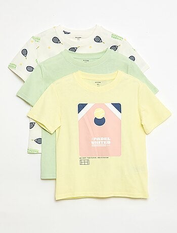 Lot de 3 t-shirts en coton